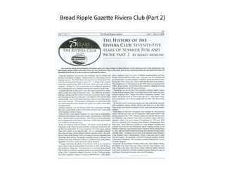 Broad Ripple Gazette Riviera Club (Part 2)