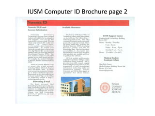 IUSM Computer ID Brochure page 2