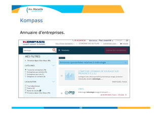 Kompass
Annuaire d’entreprises.
32
 