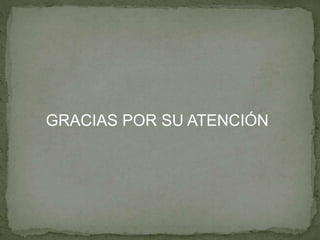 GRACIAS POR SU ATENCIÓN
 