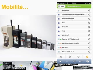 Mobilité…
Christophe BATIER
 