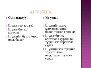 монгол хэл Iv | PPT