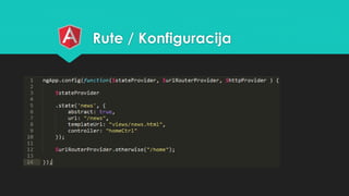 Rute / Konfiguracija 
 