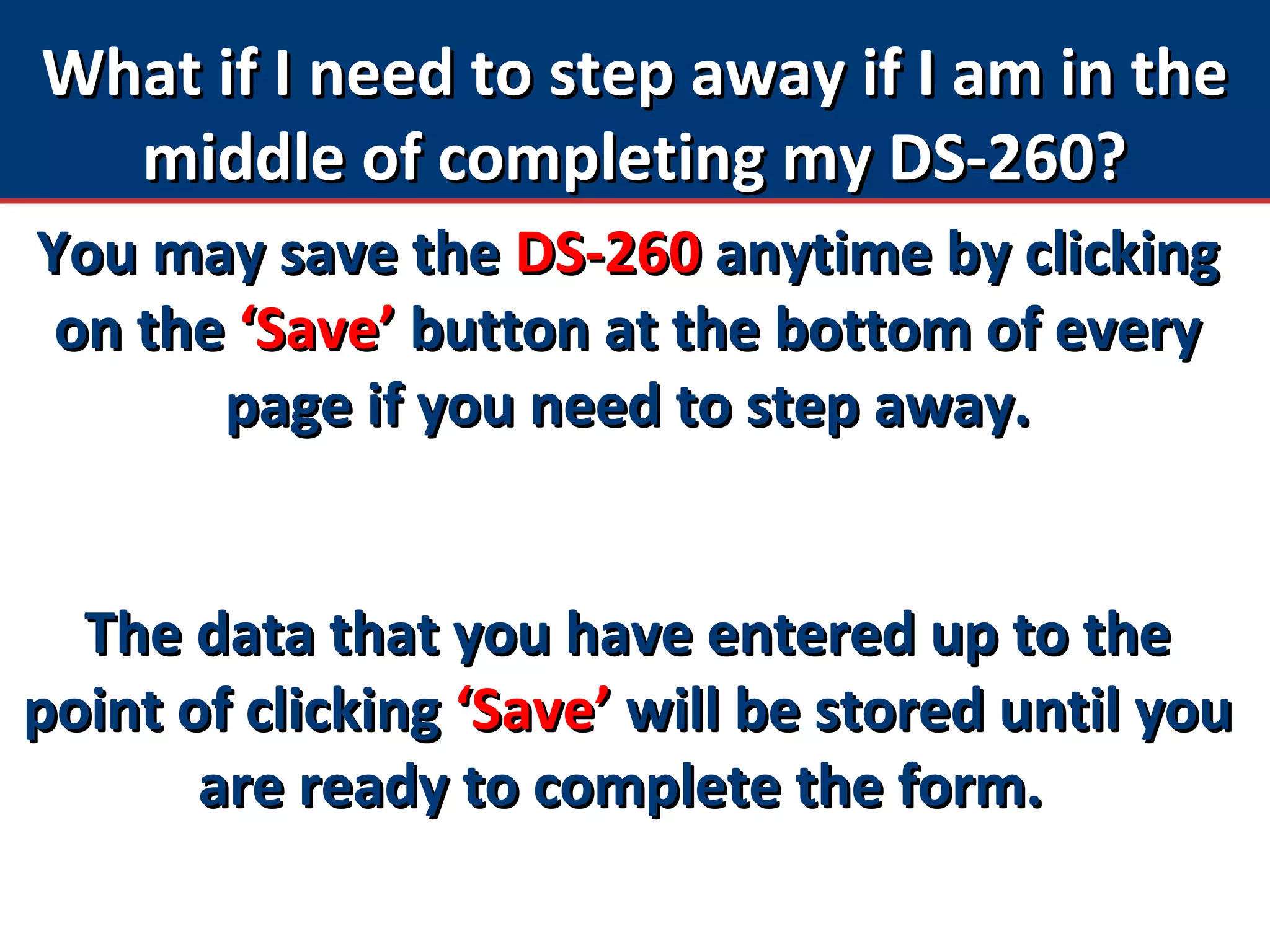 Completed N260 Form.pdf U.S. Immigrant Visas: Completing Form DS-260 | PPT