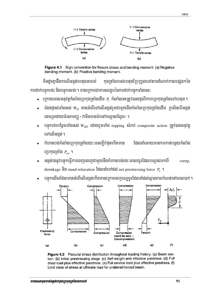 Iv.flexural design of prestressed concrete elements