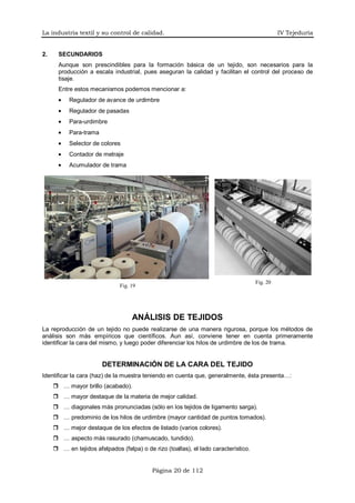 IV. La industria textil y su control de calidad | PDF