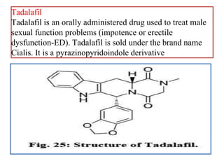Drugs for erectile dysfunction - medicinal chemistry | PPTX