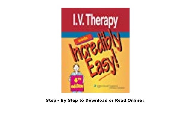 Epub I V Therapy Made Incredibly Easy Pdf File