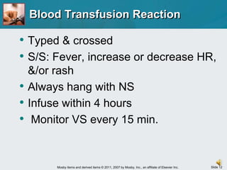 Site Selection for VenipunctureAge & status of the patientPurpose of the infusionDuration of the therapyCondition of the patient’s veinsAccessory cephalic vein