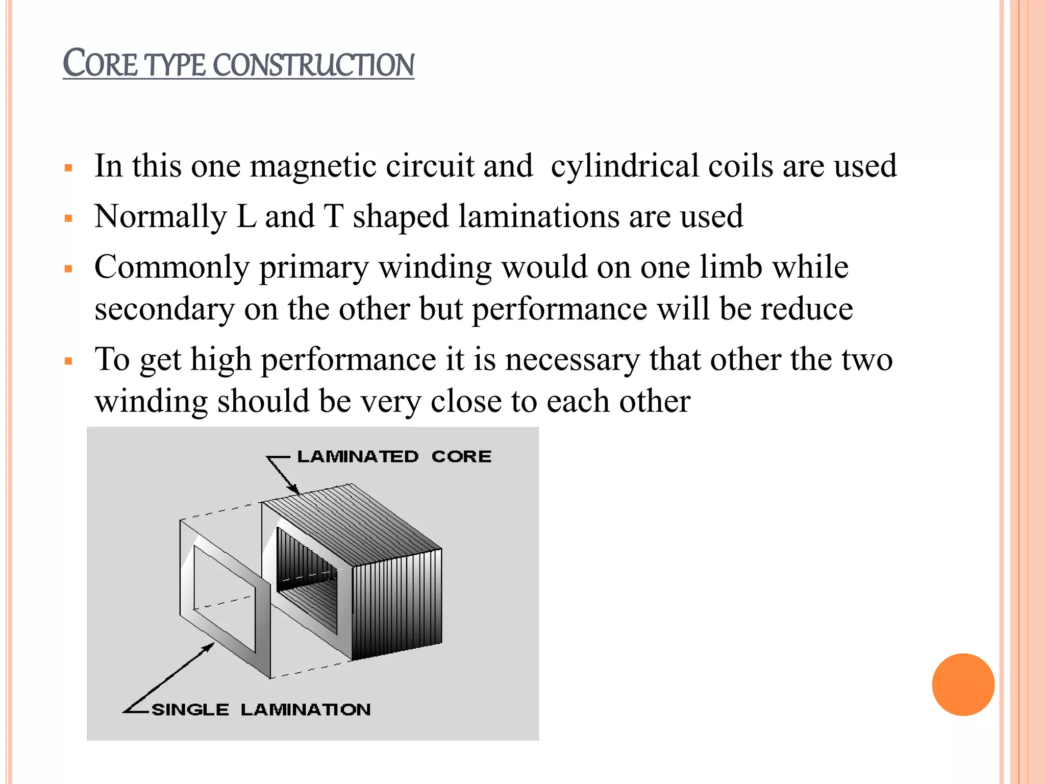 Transformer construction,types and working | PPTX