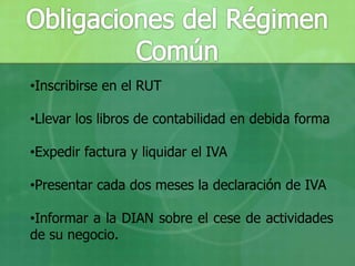 Que no sean usuarios aduaneros.Que no hayan celebrado en el 2009 contratos de venta de bienes o prestación de servicios gravados por valor individual y superior  a [$78.418.000].