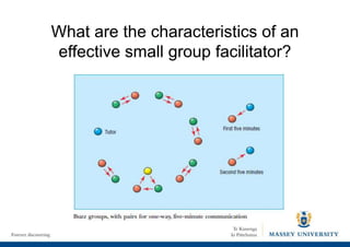 What are the characteristics of an
effective small group facilitator?
 