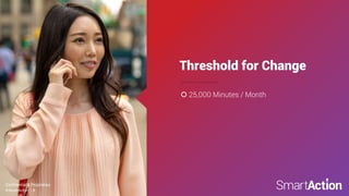 ©SmartAction | 8
Confidential & Proprietary
 25,000 Minutes / Month
Threshold for Change
 