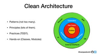 DDD Tactical Design with Clean Architecture - Ivan Paulovich | PDF