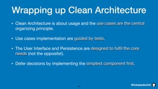 DDD Tactical Design with Clean Architecture - Ivan Paulovich | PDF