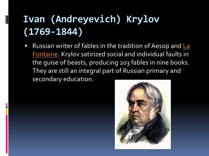 Resultado de imagen para IVAN KRYLOV