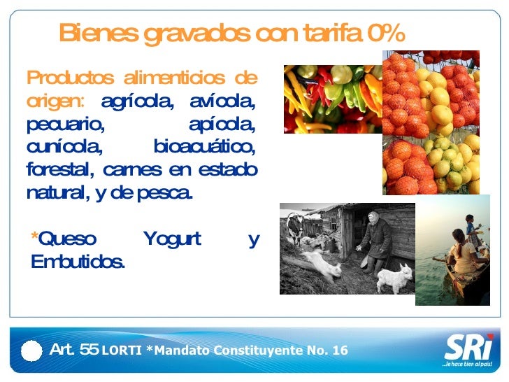 Resultado de imagen para Productos o servicios con tarifa 0% de Iva