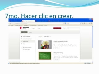 7mo. Hacer clic en crear. 
 