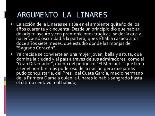 Ivan egüez – la linares