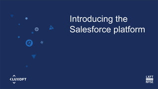 www.luxoft.com
Introducing the
Salesforce platform
 