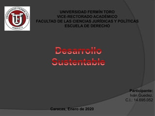 Participante:
Iván Guedez.
C.I.: 14.695.052
Caracas, Enero de 2020
 
