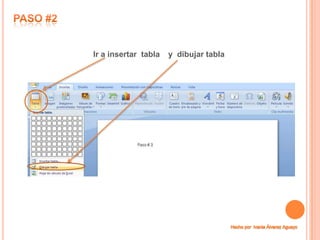 Ir a insertar tabla   y dibujar tabla
 