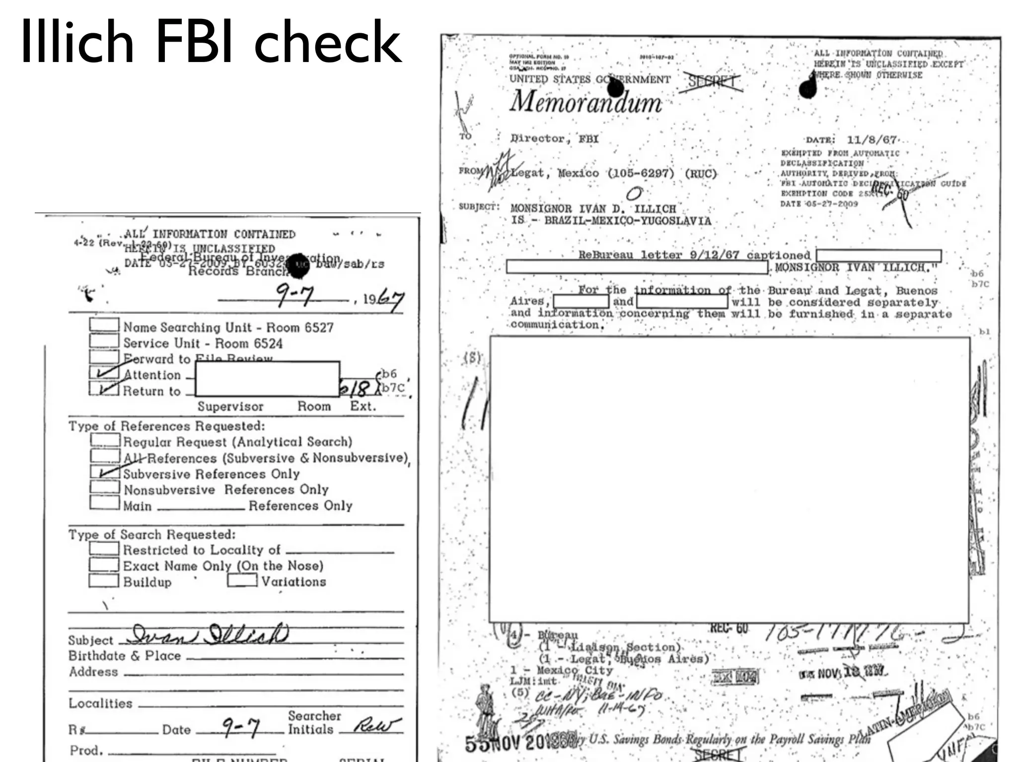 Illich FBI check
 