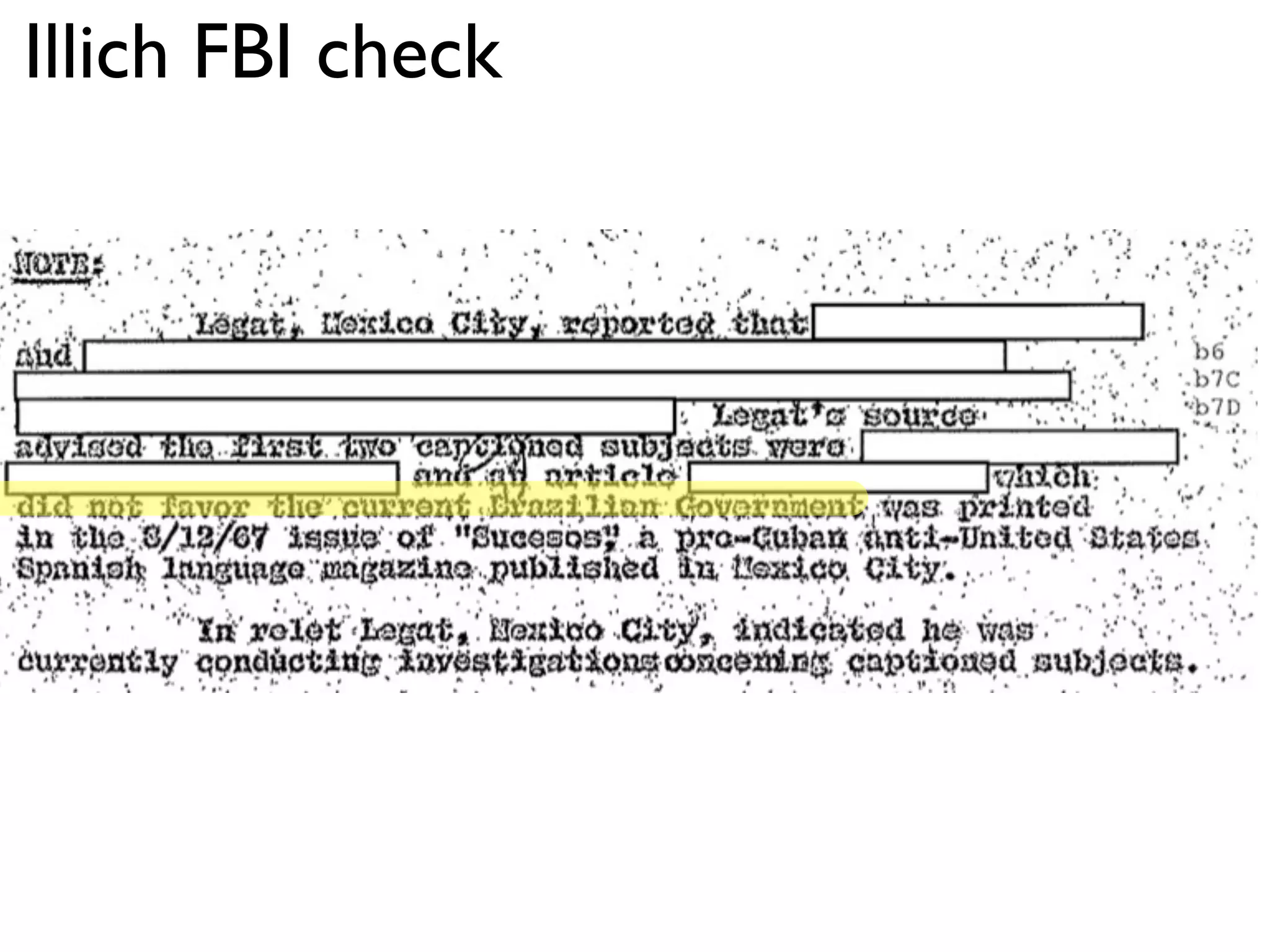 Illich FBI check
 
