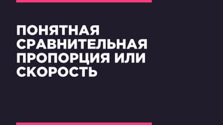 ПОНЯТНАЯ
СРАВНИТЕЛЬНАЯ
ПРОПОРЦИЯ ИЛИ
СКОРОСТЬ
 