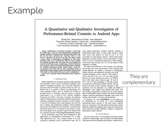 Example
They are
complementary
 