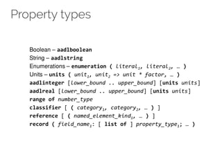 Property types
 