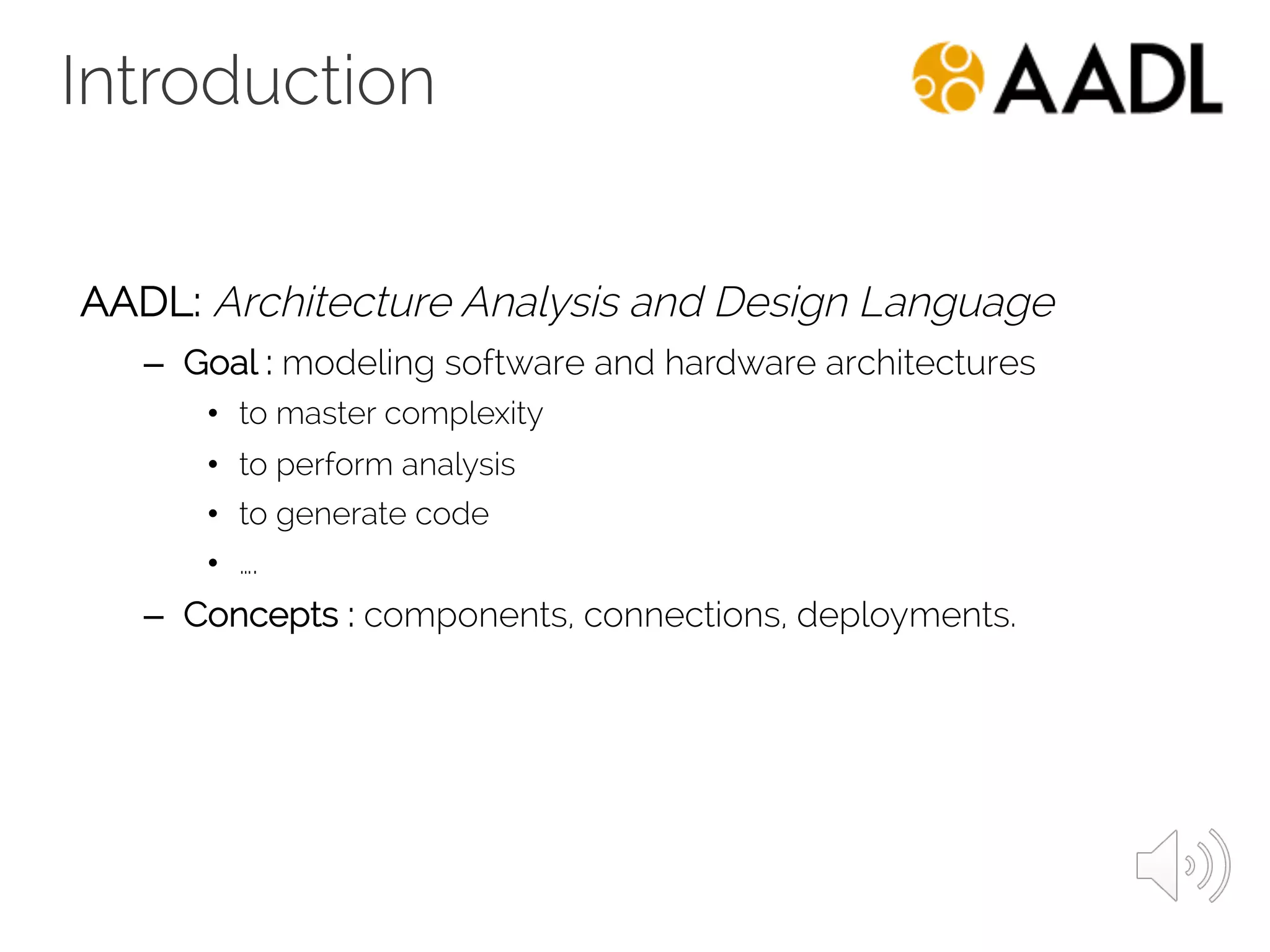 [2016/2017] AADL (Architecture Analysis and Design Language) | PPT
