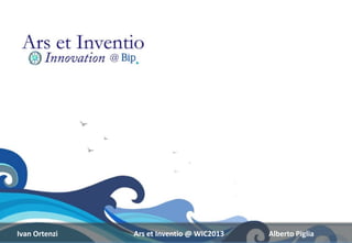 Ivan Ortenzi Ars et Inventio @ WIC2013 Alberto Piglia
Photo by Ivan Ortenzi
@PeggyGuggenheim
Venice
 
