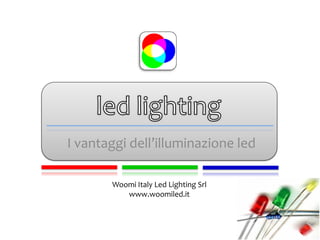 I vantaggi dell’illuminazione led

       Woomi Italy Led Lighting Srl
          www.woomiled.it
 