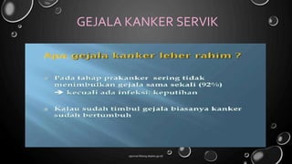 GEJALA KANKER SERVIK
ejournal.litbang.depkes.go.id/
 