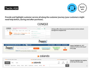 ©iVentures Consulting 2015
Provide and highlight customer service all along the customer journey (your customers might
nee...