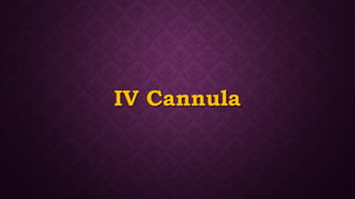IV Cannula
 