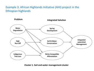Agricultural intensification, value chain development and human capacity strengthening: How can we build these together