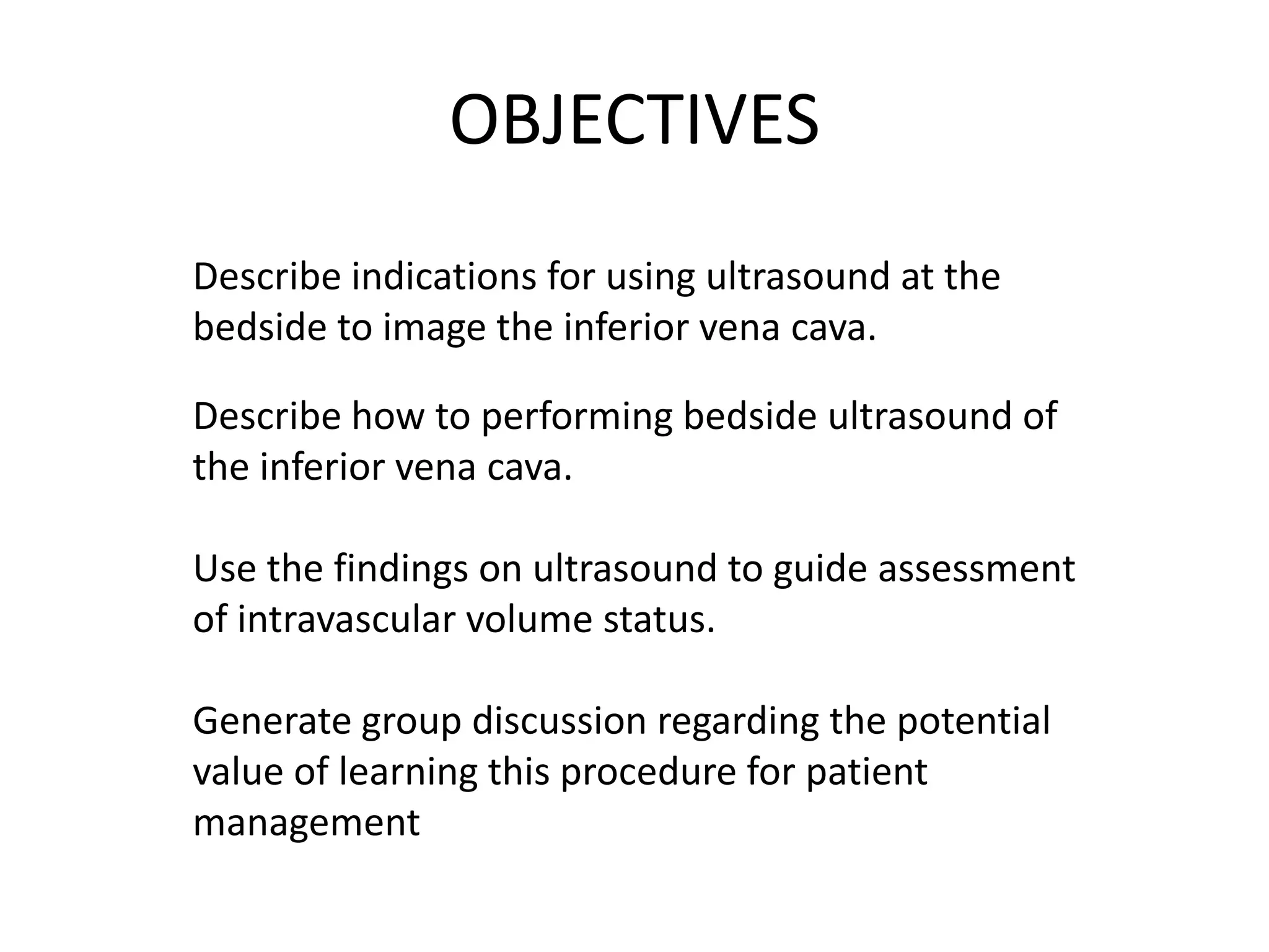 IVC Ultrasound | PPTX