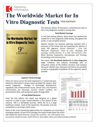 Shara Rosen IVD Market Size and Growth Trend | PDF