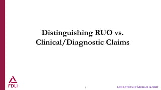FDA Regulation of Advertising of Diagnostics, RUO Products, and Laboratory Developed Tests