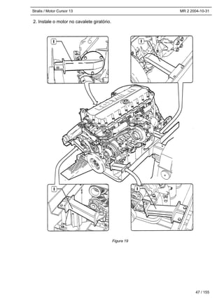 Stralis / Motor Cursor 13 MR 2 2004-10-31
2. Instale o motor no cavalete giratório.
47 / 155
Figura 19
 