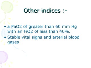 mechanical ventillator weaning | PPT