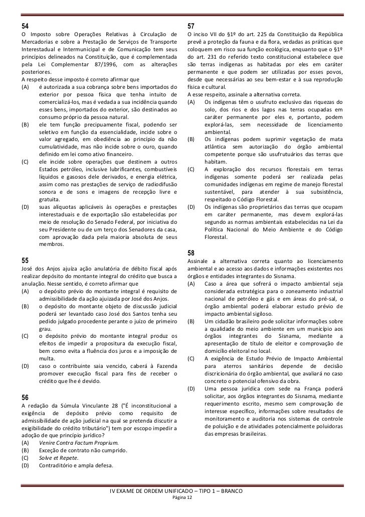 Inscricao xii exame de ordem