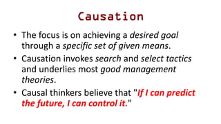 Effectuation theory of entrepreneurship | PDF