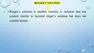 Ringersolution IV fluids and Electrolytes.pptx