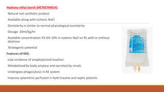 Hetastarch Injection iv fluids NEW.pptx