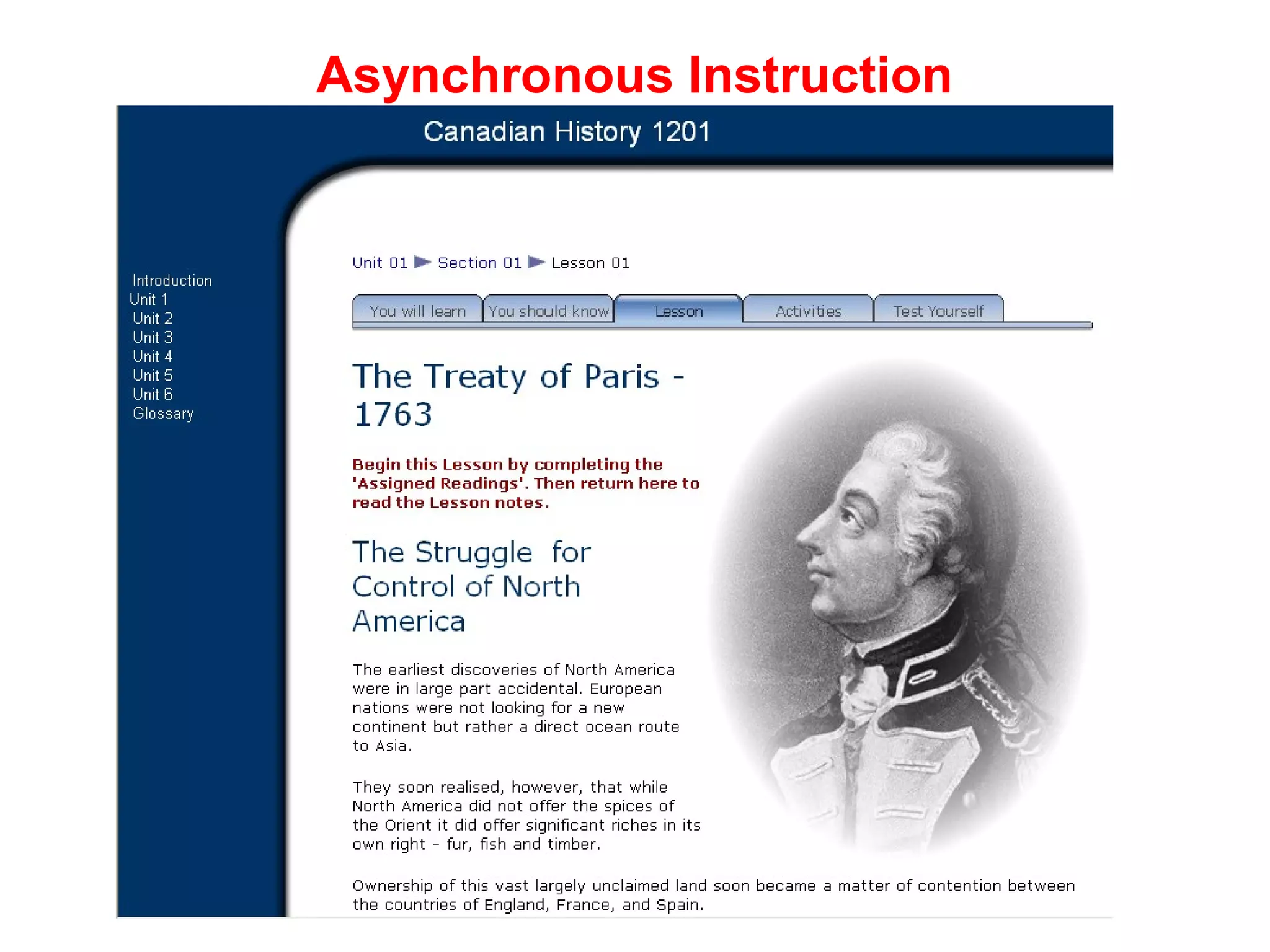 Asynchronous Instruction
 