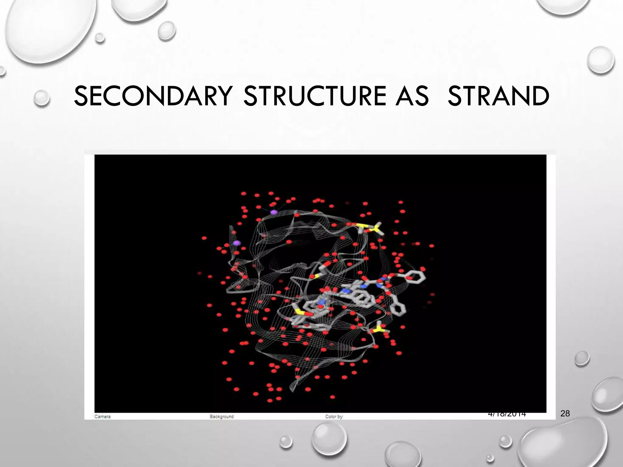 SECONDARY STRUCTURE AS STRAND
4/18/2014 28
 