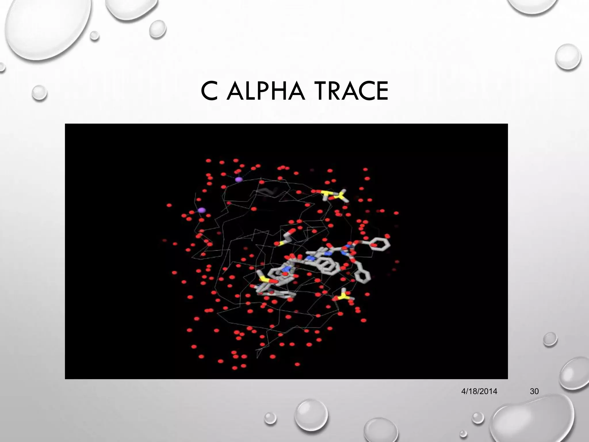 C ALPHA TRACE
4/18/2014 30
 